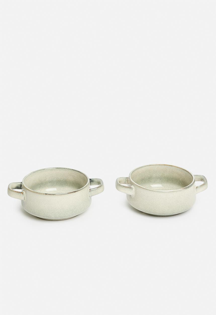 Excellent Houseware - Tummy hug soup boal set of 2 - grey