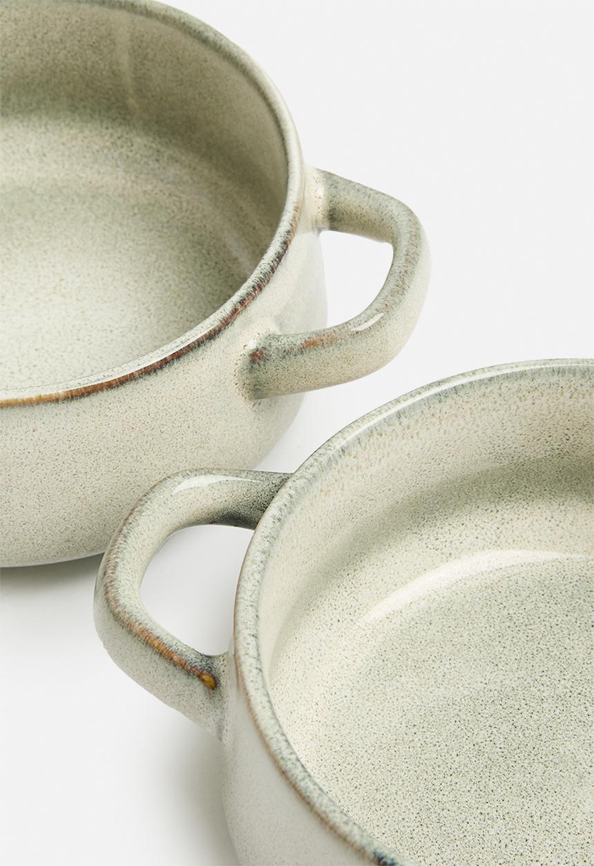 Excellent Houseware - Tummy hug soup boal set of 2 - grey