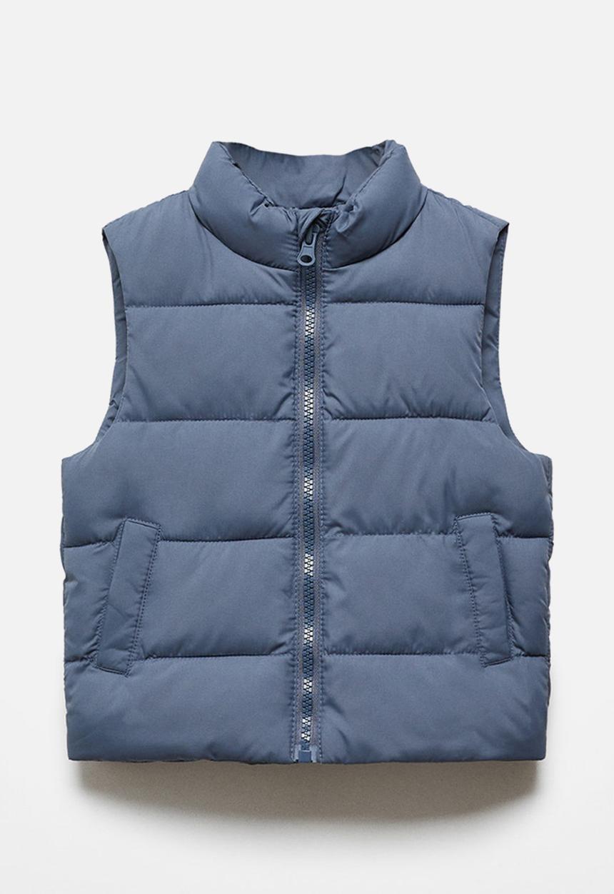 MANGO - Waistcoat canada - whitish blue