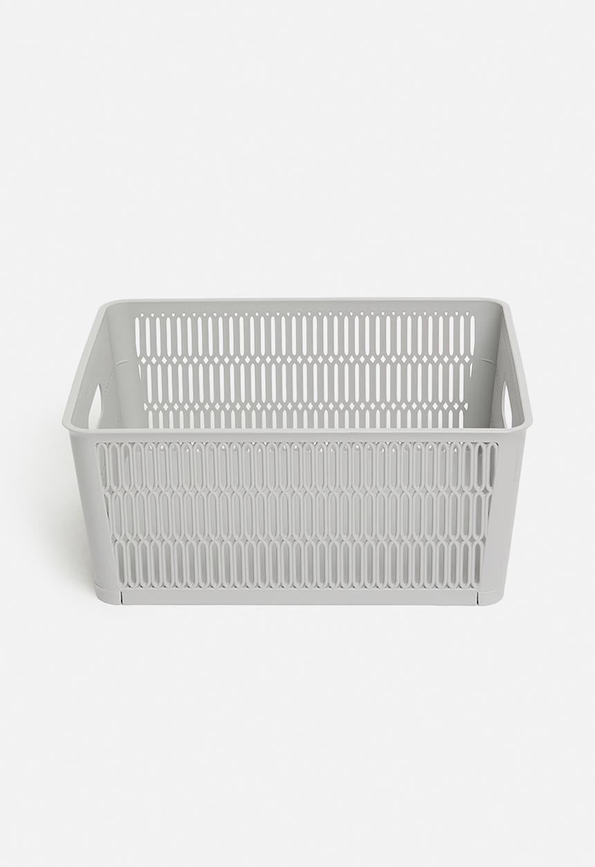 Storage Solutions - Meshy storage basket set of 2 - grey