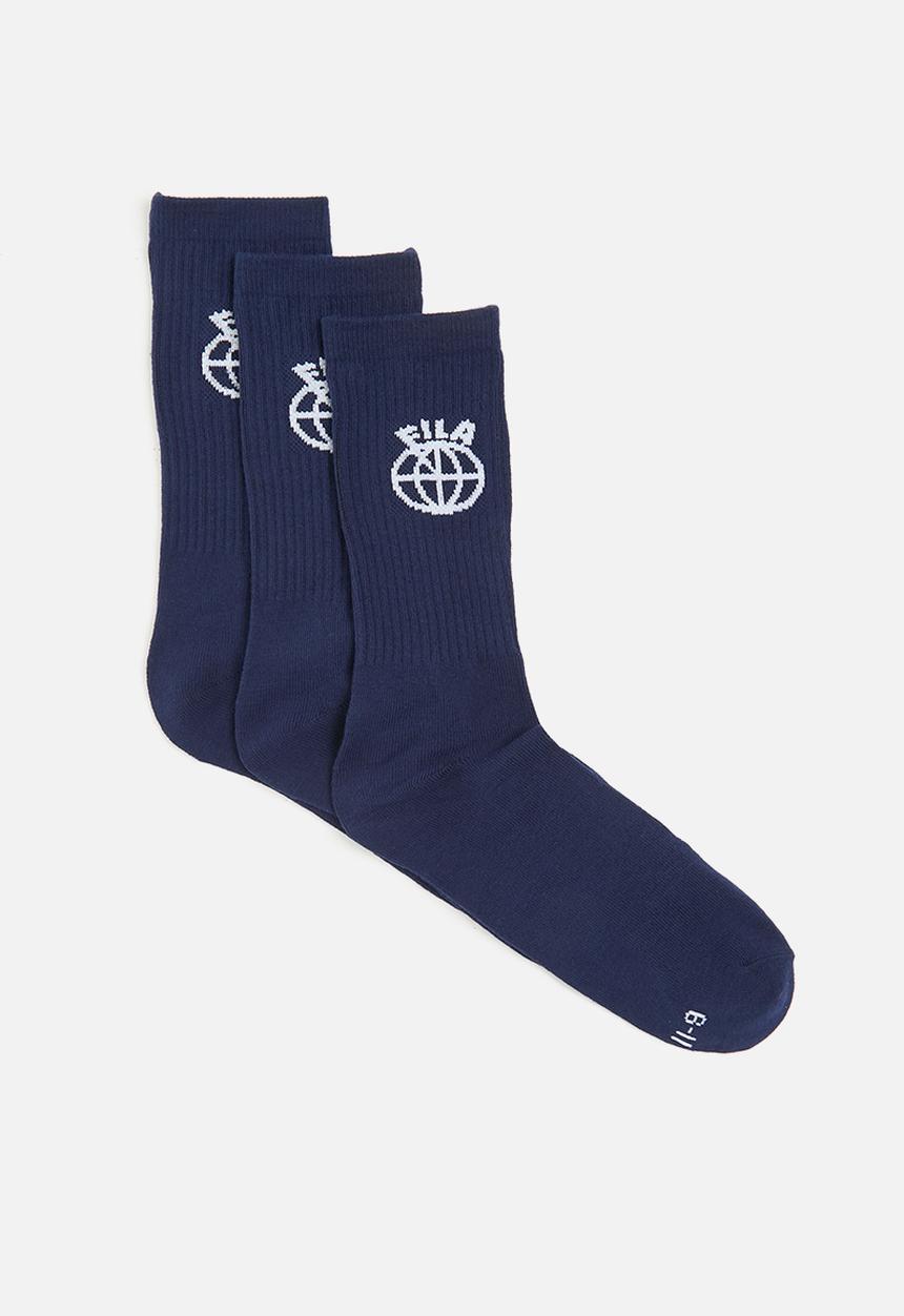 FILA - Porter tube sock men's 3 pack - surf the web