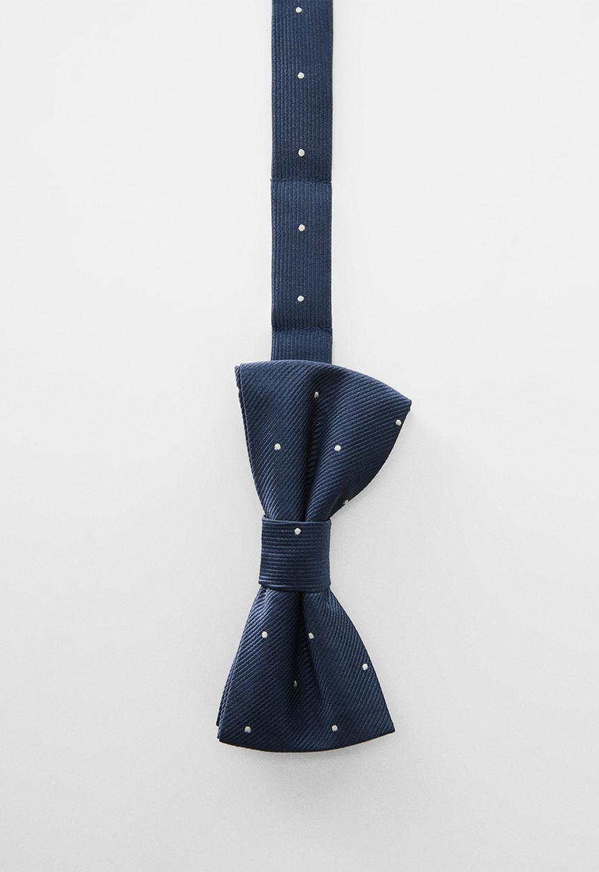 MANGO - Bow tie punti - navy