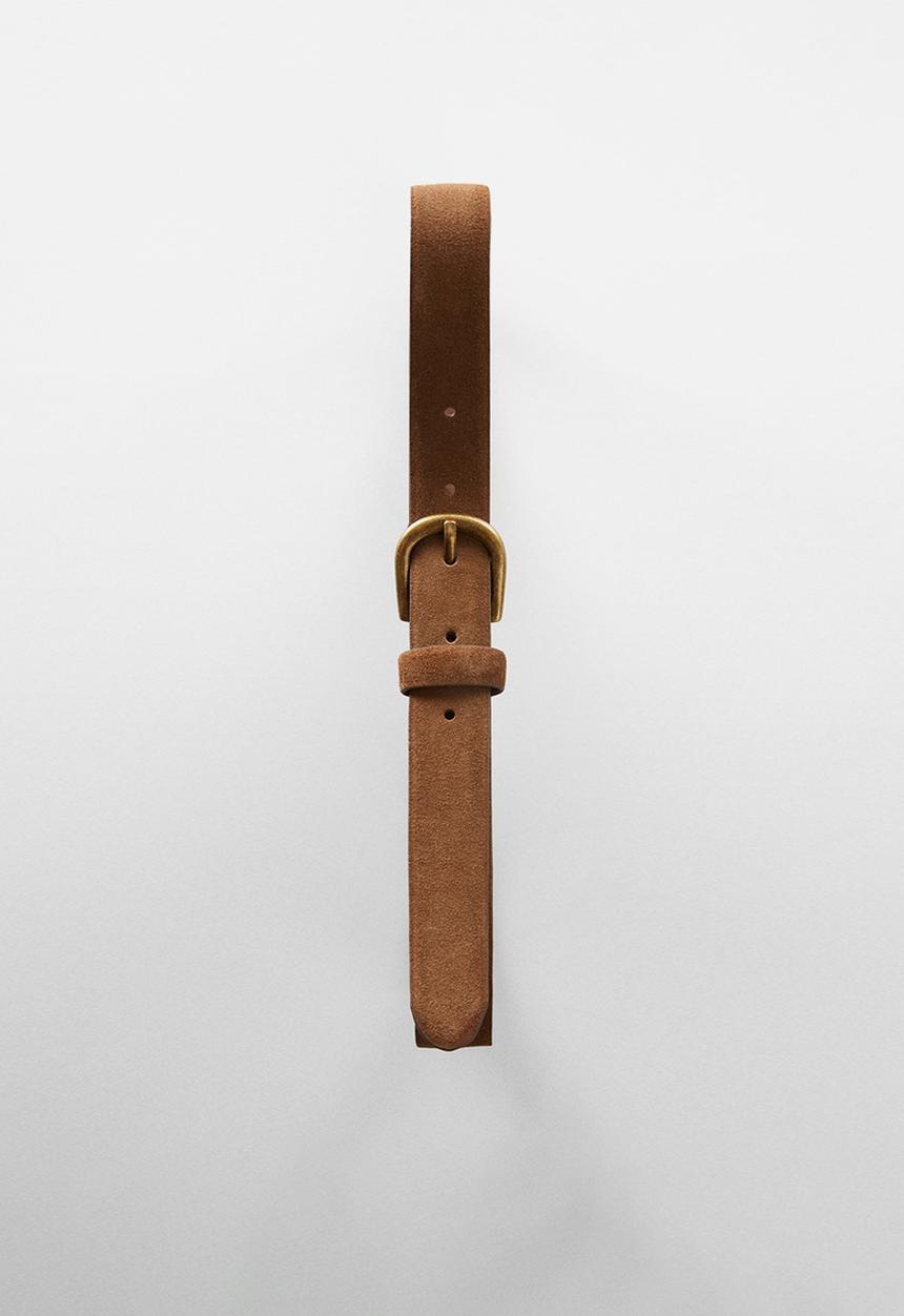 MANGO - Belt dave - camel