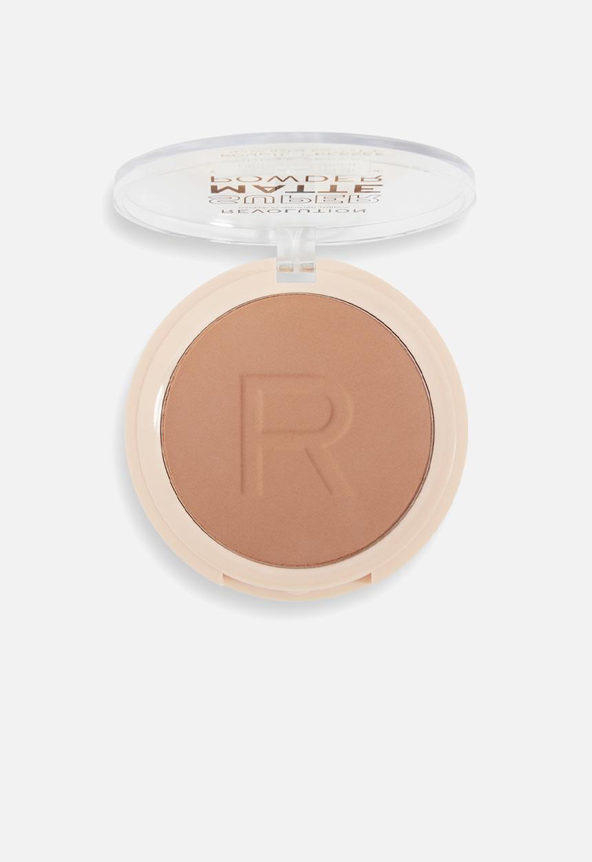 Relove By Revolution Super Matte Pressed Powder - Tan