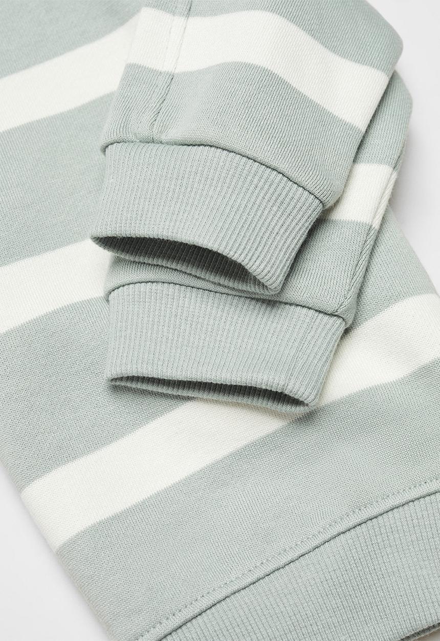 MANGO - Sweatshirt lines - turquoise