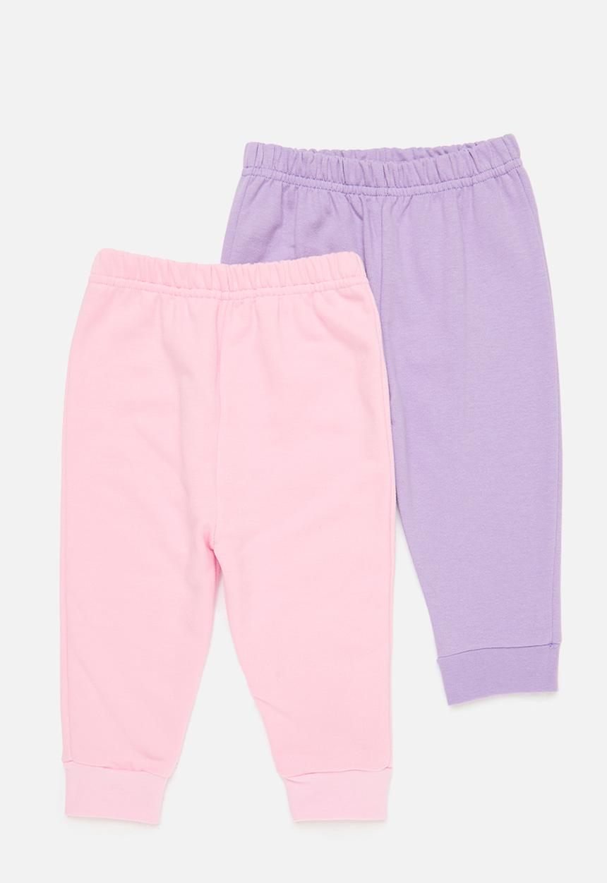Pop Candy - 2 Pack joggers-pink & lilac