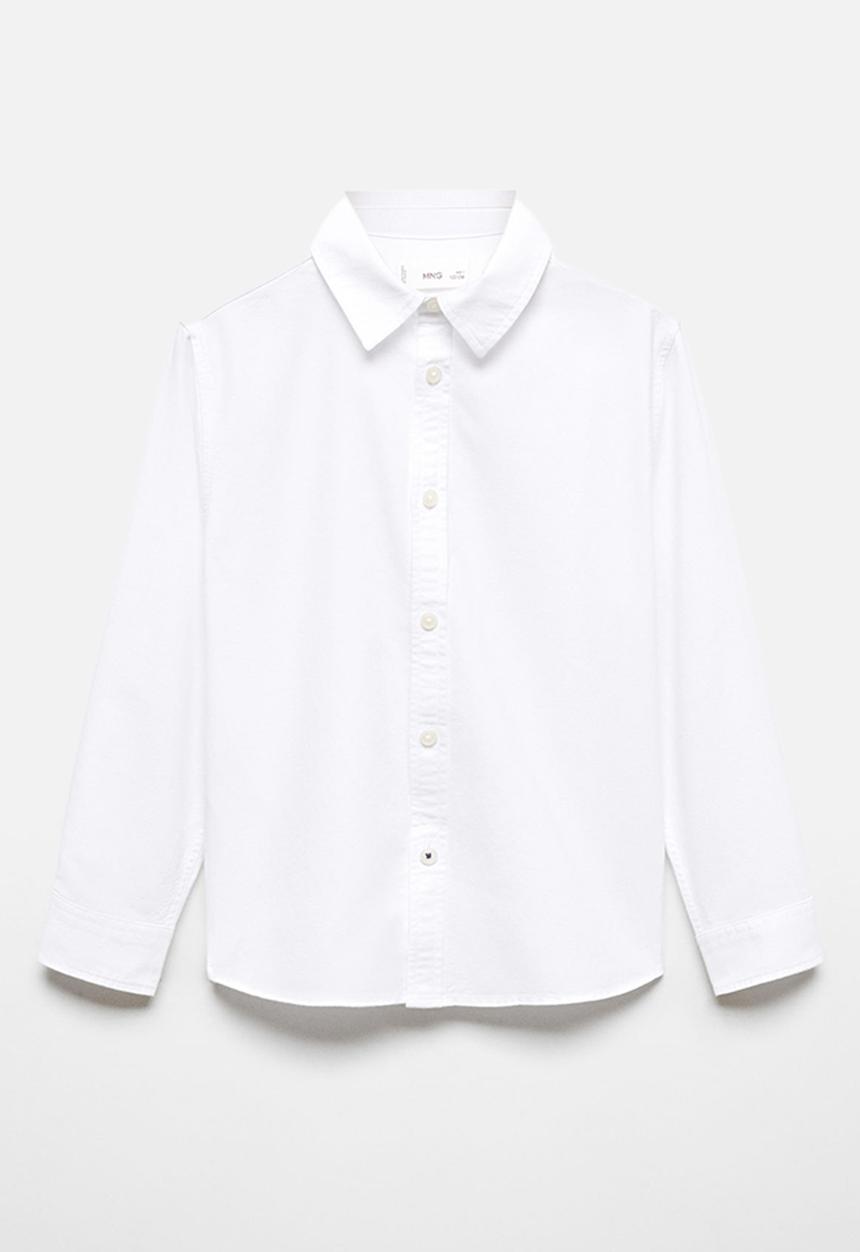 MANGO - Shirt oxford - white