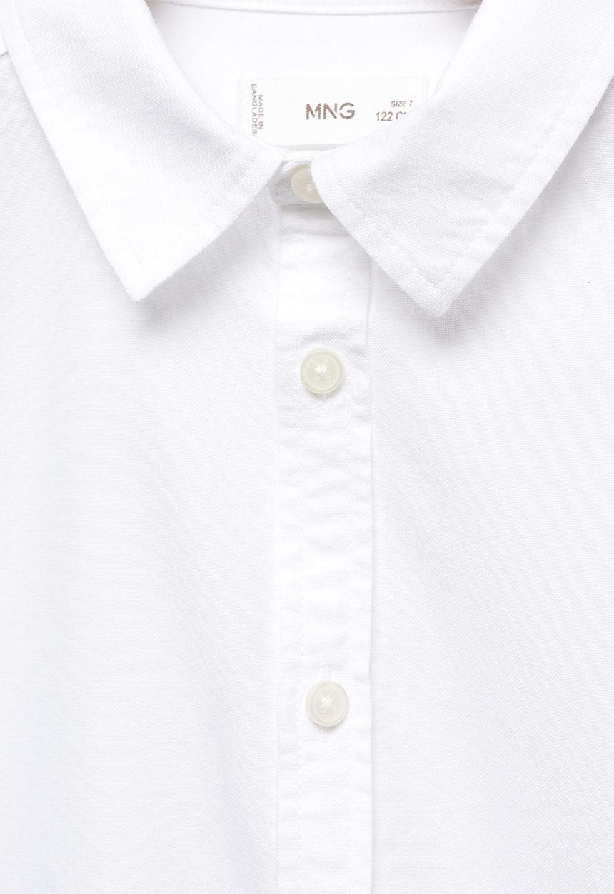 MANGO - Shirt oxford - white
