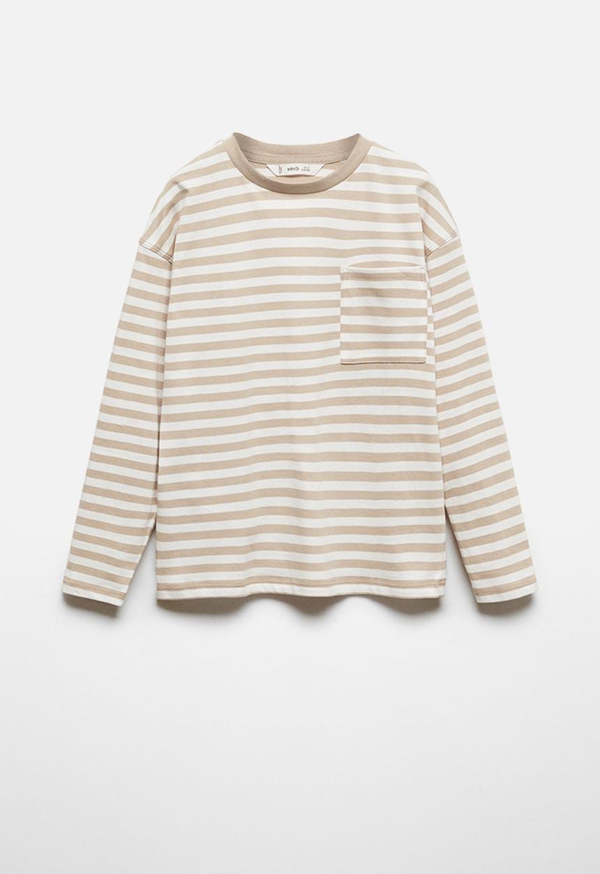 MANGO - T-shirt elton - grey stone