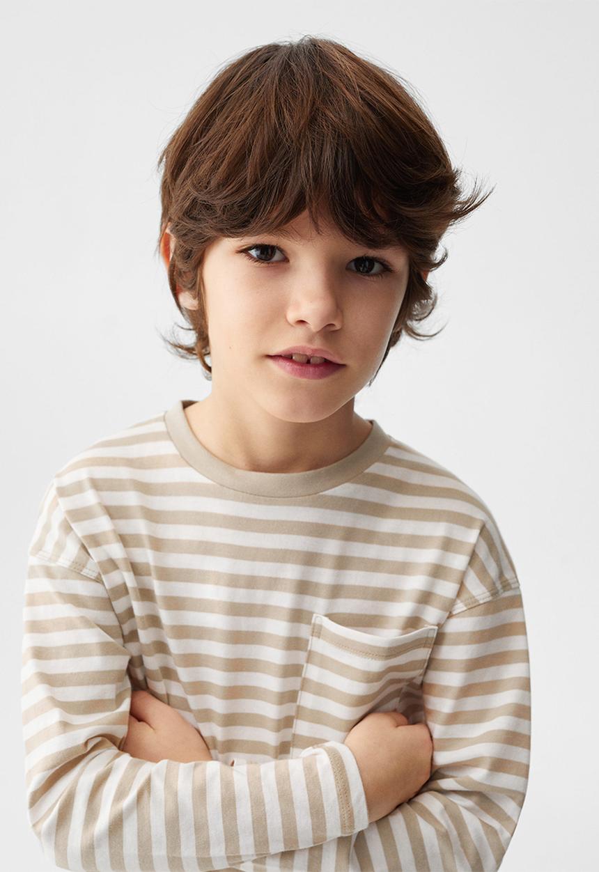 MANGO - T-shirt elton - grey stone