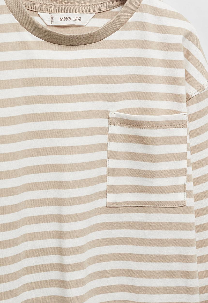 MANGO - T-shirt elton - grey stone