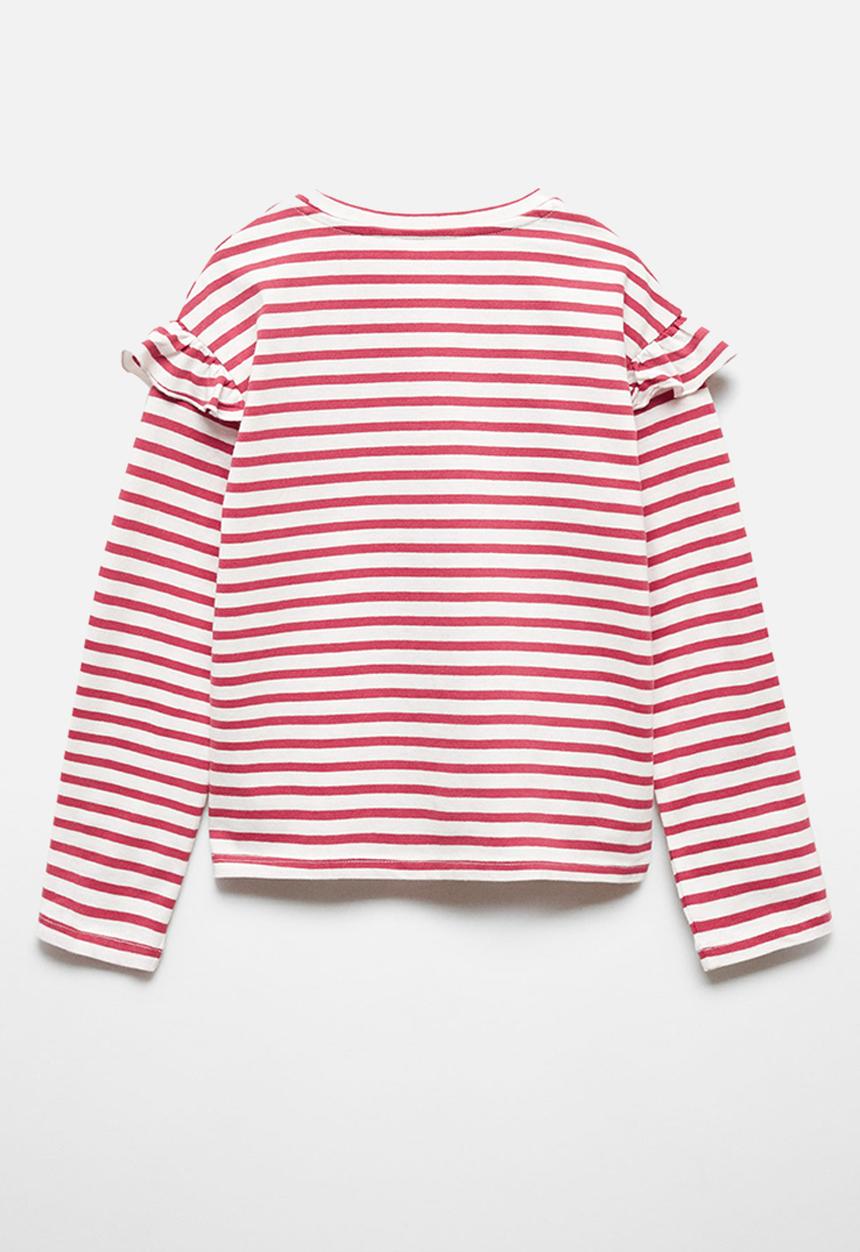MANGO - T-shirt lina - cherry