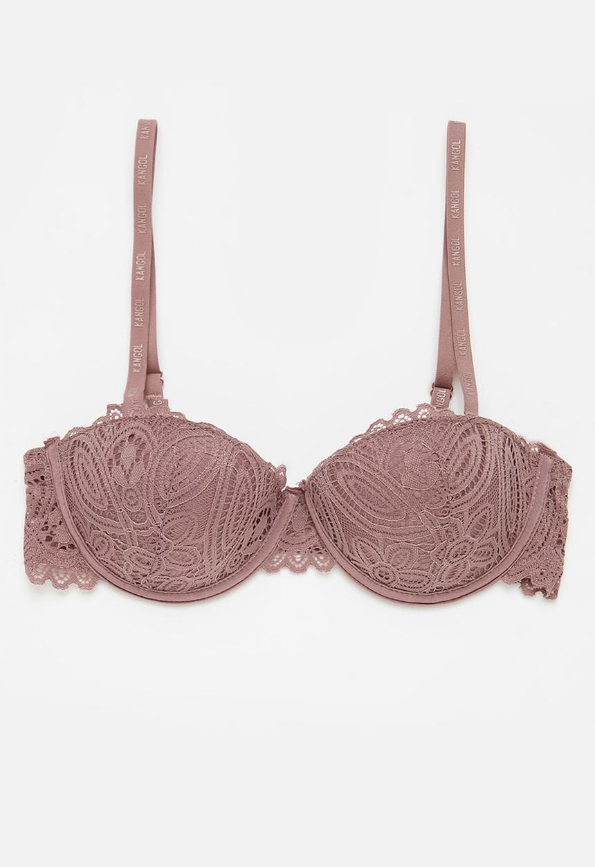 KANGOL - 2 Pack multiway bra in gore - seashell/coffee