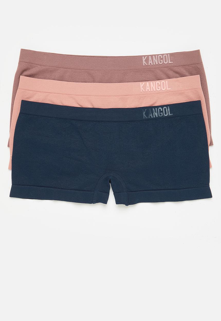 KANGOL - 3 Pack seamless boyleg - indigo/coffee/amber
