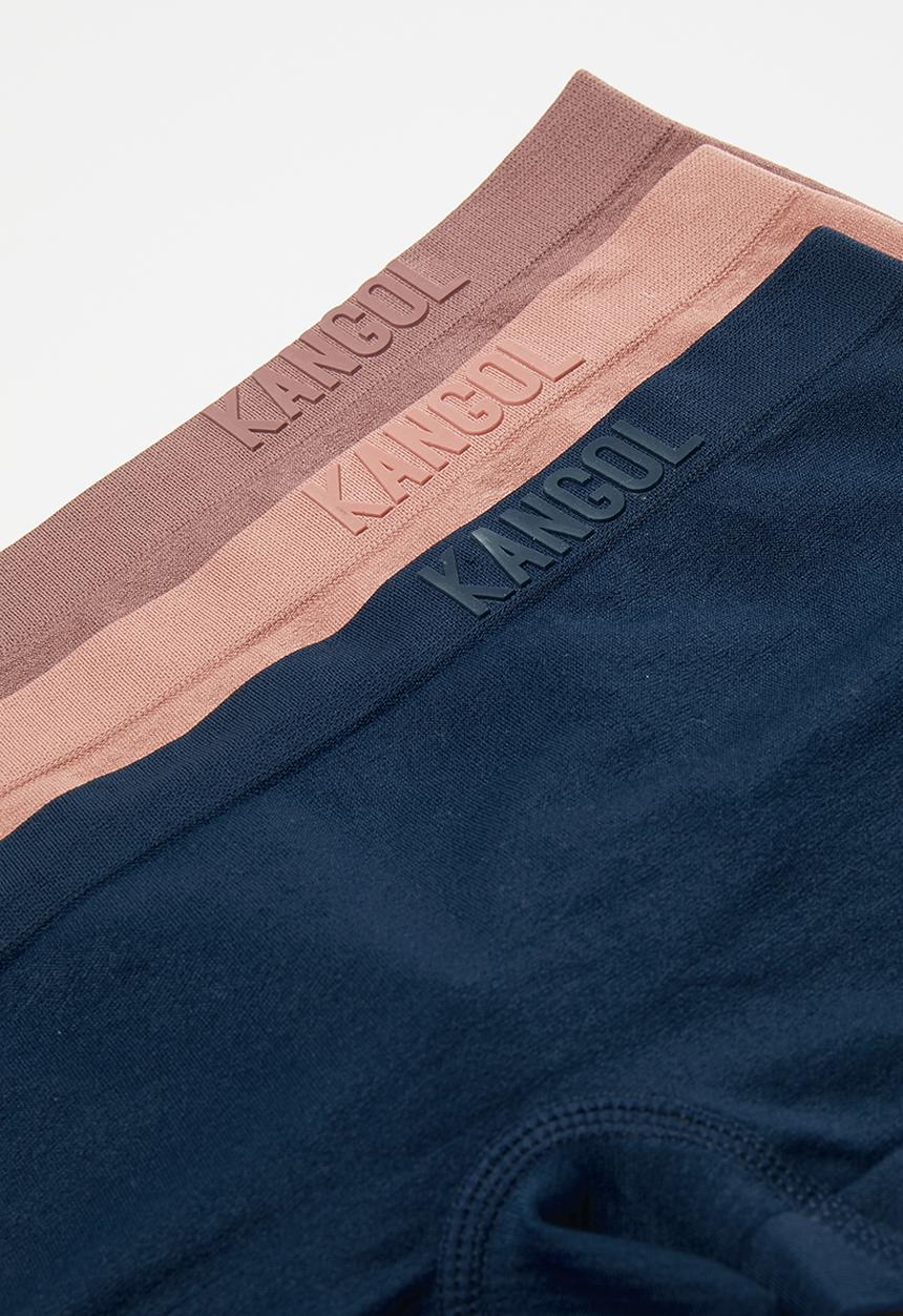 KANGOL - 3 Pack seamless boyleg - indigo/coffee/amber