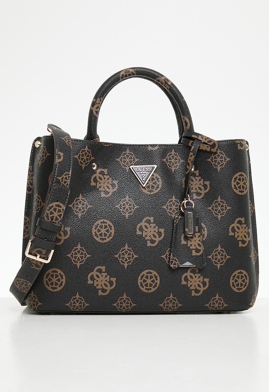 GUESS - Meridian girlfriend satchel - mocha logo