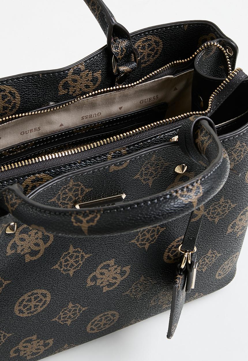 GUESS - Meridian girlfriend satchel - mocha logo