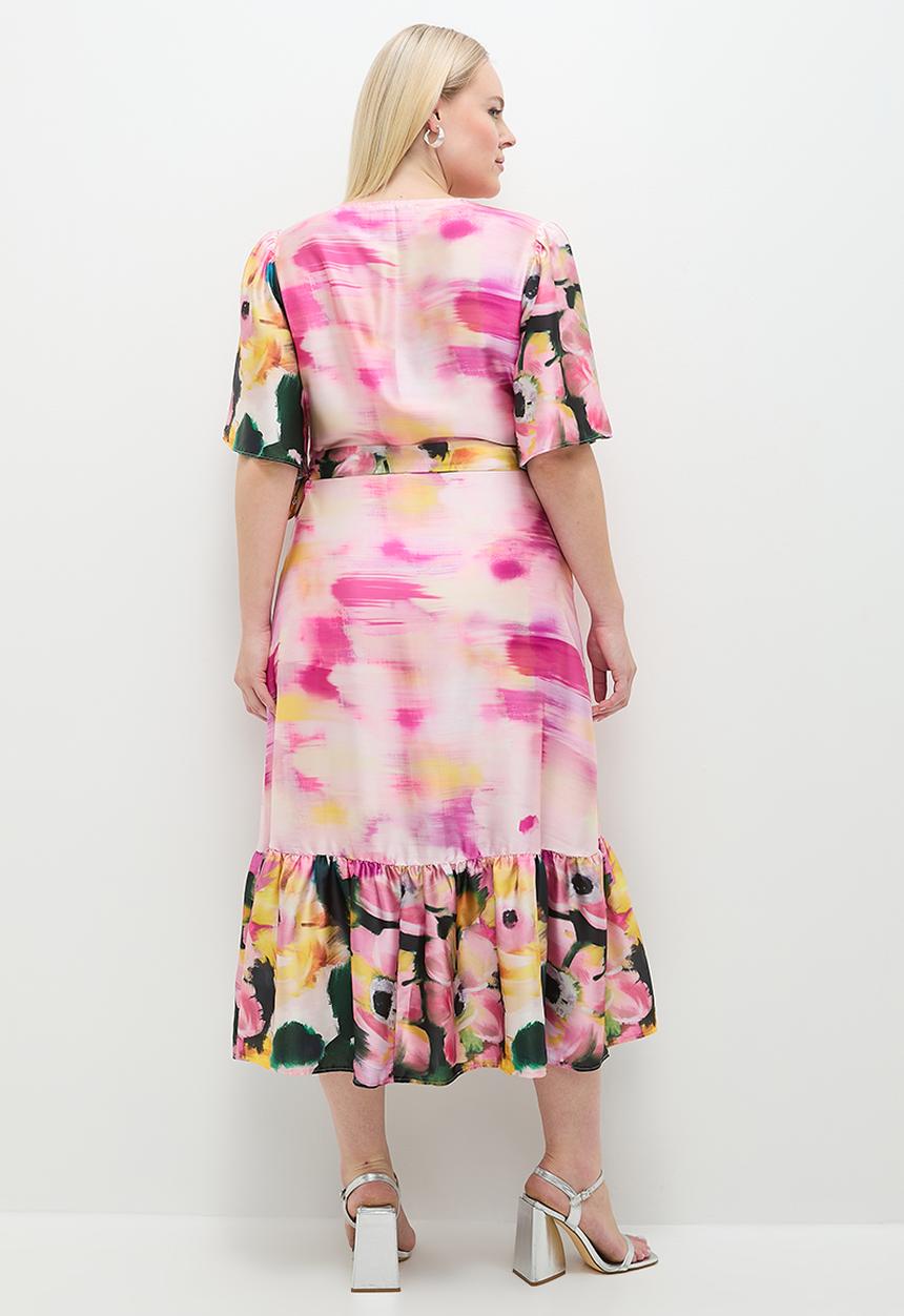 MILLA - Maxi wrap dress - big bloom