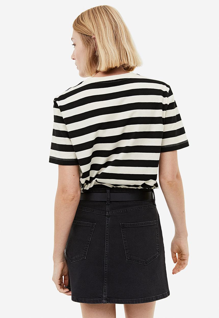 H&M - Cotton t-shirt - white, multi, black
