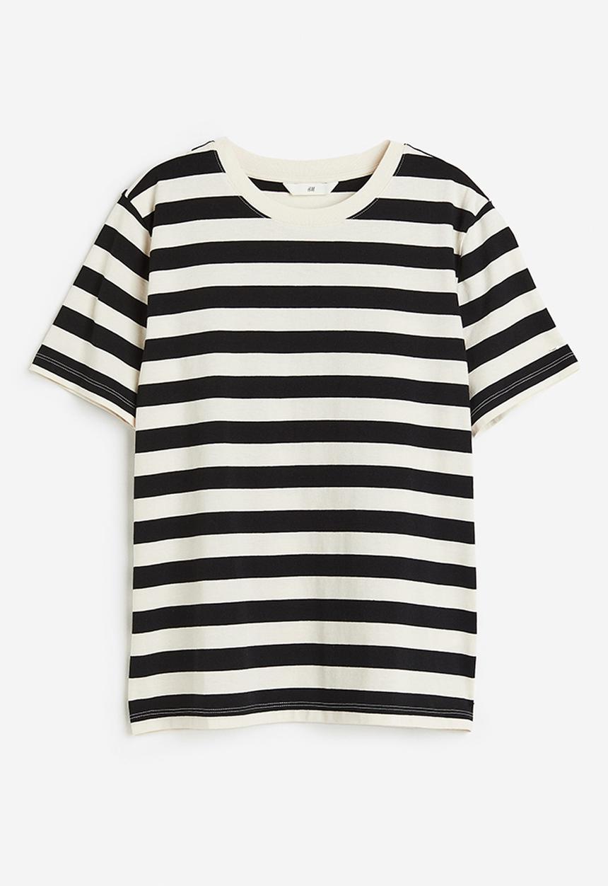 H&M - Cotton t-shirt - white, multi, black