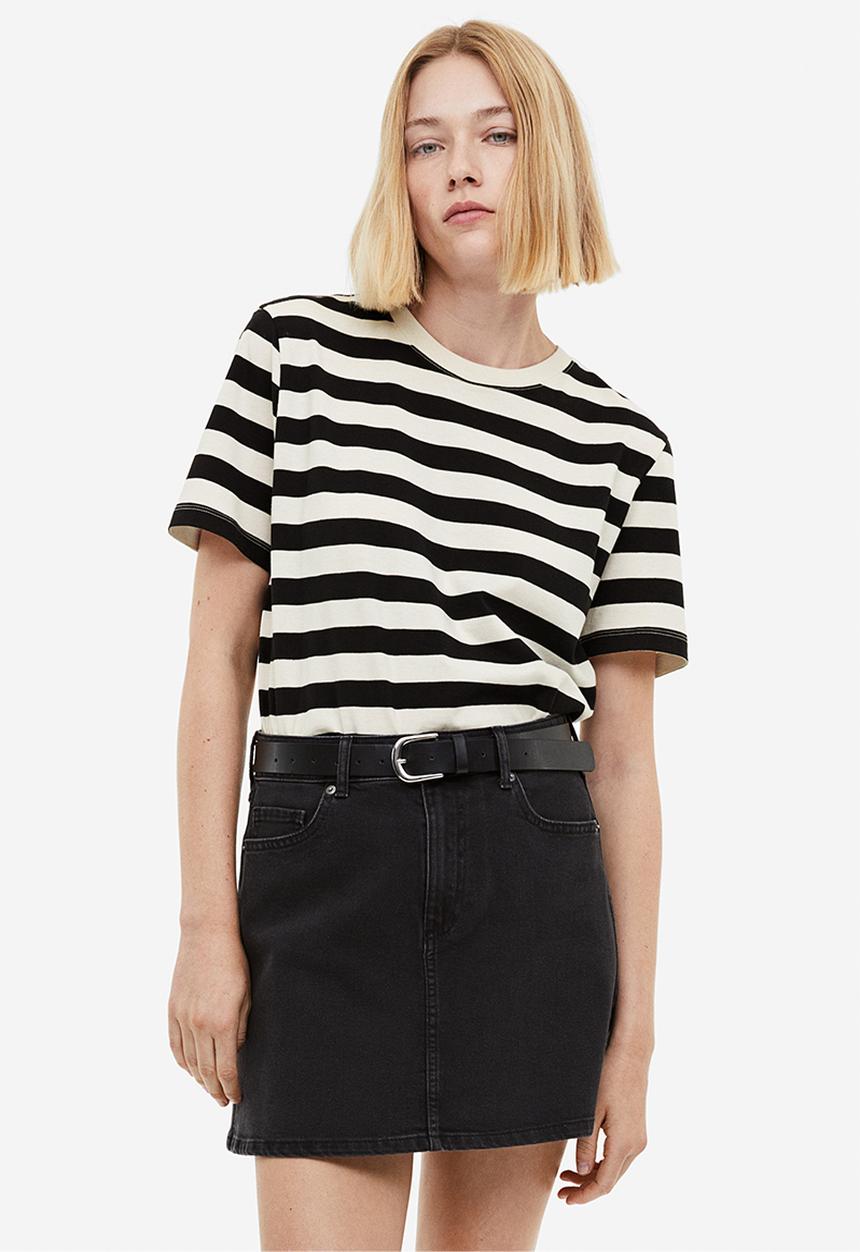 H&M - Cotton t-shirt - white, multi, black