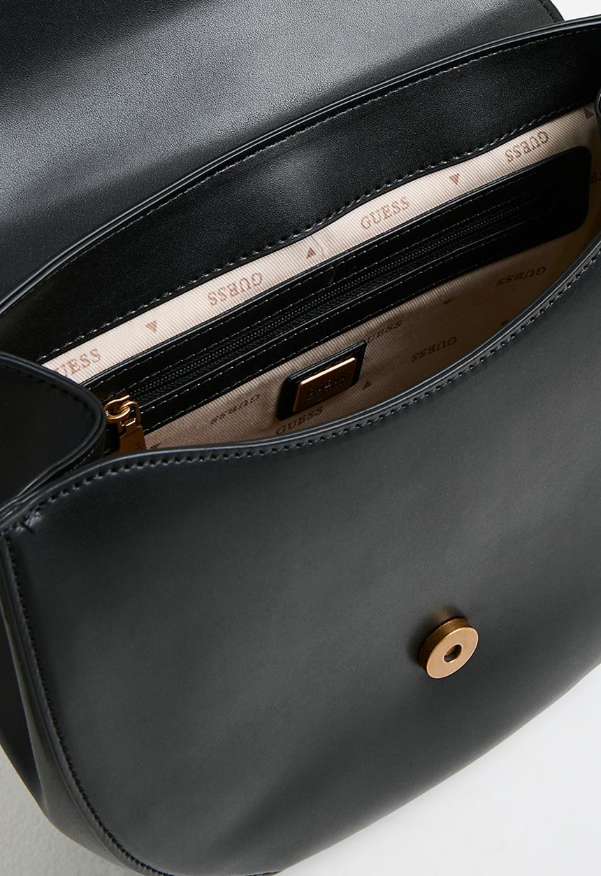 GUESS - Fleet flap saddle bag - black