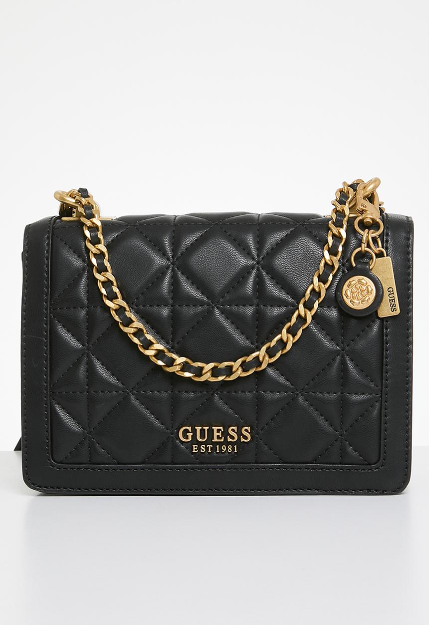 GUESS - Abey convertible crossbody flap - black