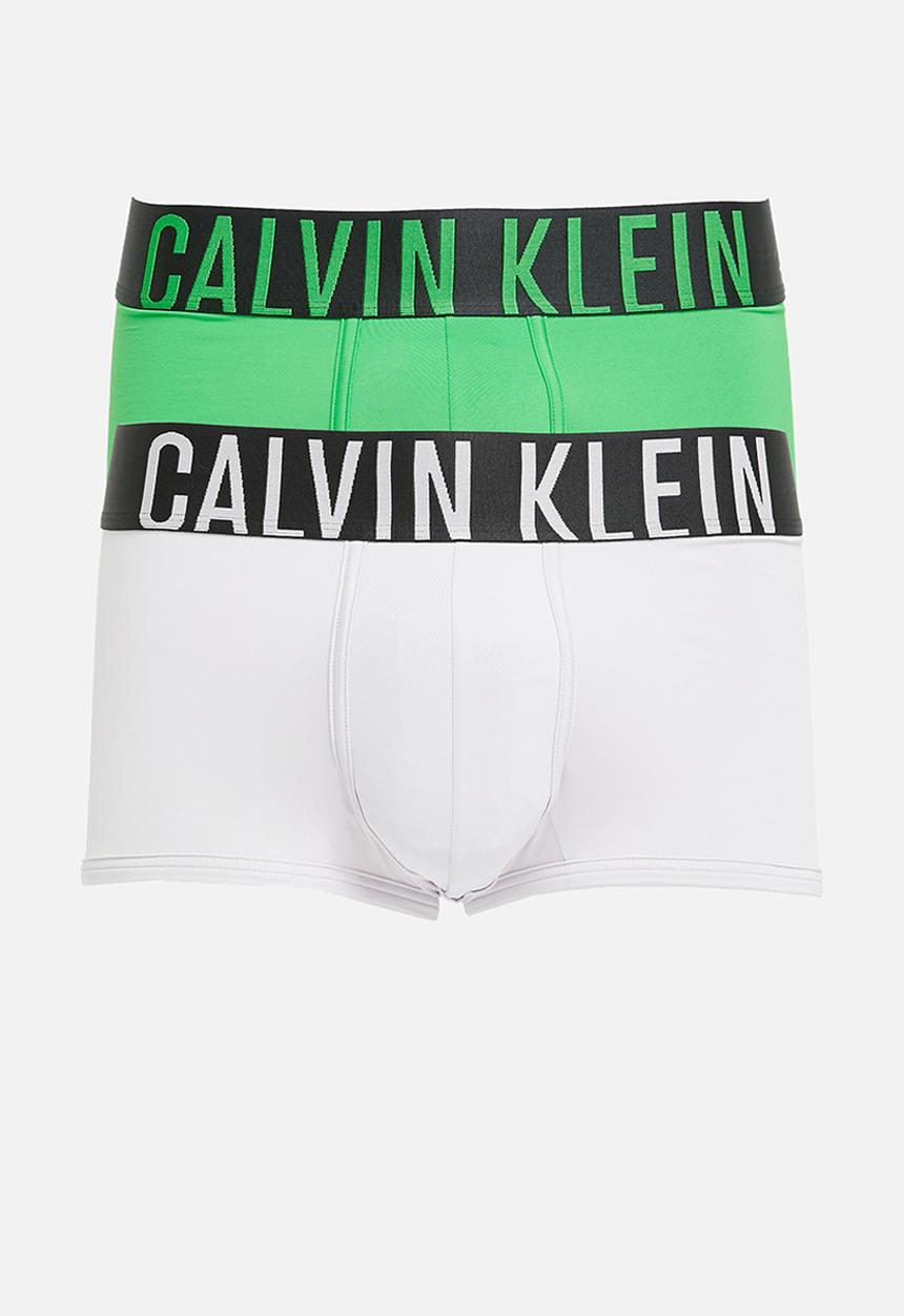 Calvin Klein - Low rise trunk 2 pack - lilac marble & island green