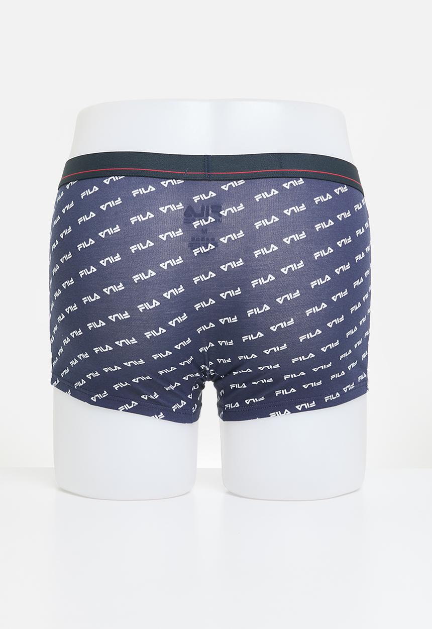 FILA - Callum trunk 2 pack - blue aop & grey melange