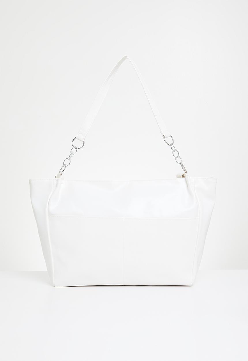 edit - Raven tote bag - white