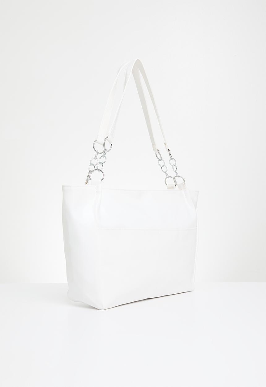 edit - Raven tote bag - white