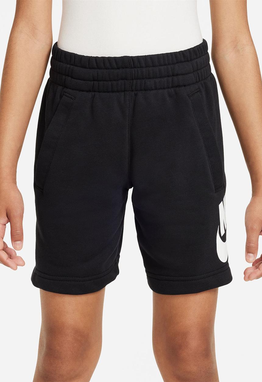 Nike - K Nsw Club Ft Short Hbr - Black & White