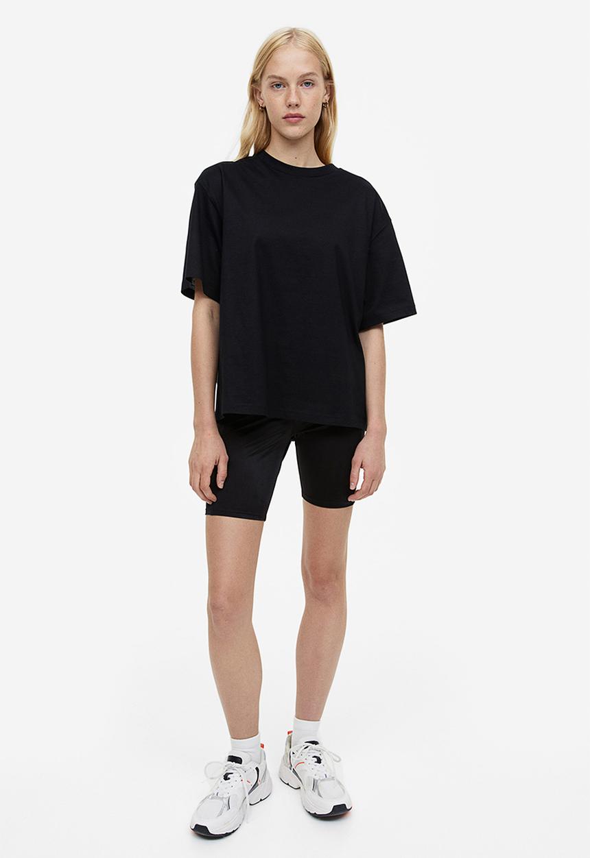 H&M - Boxy t-shirt - black