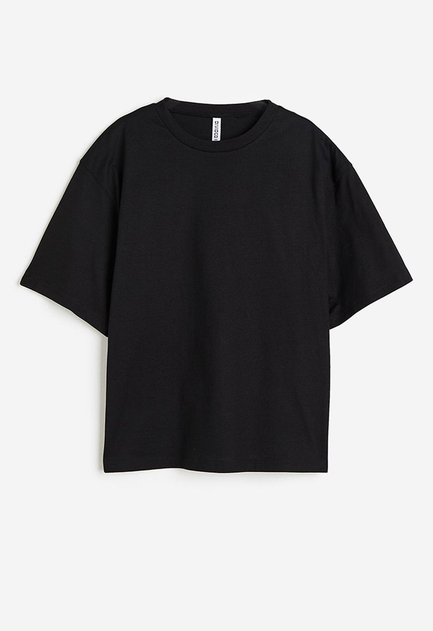 H&M - Boxy t-shirt - black