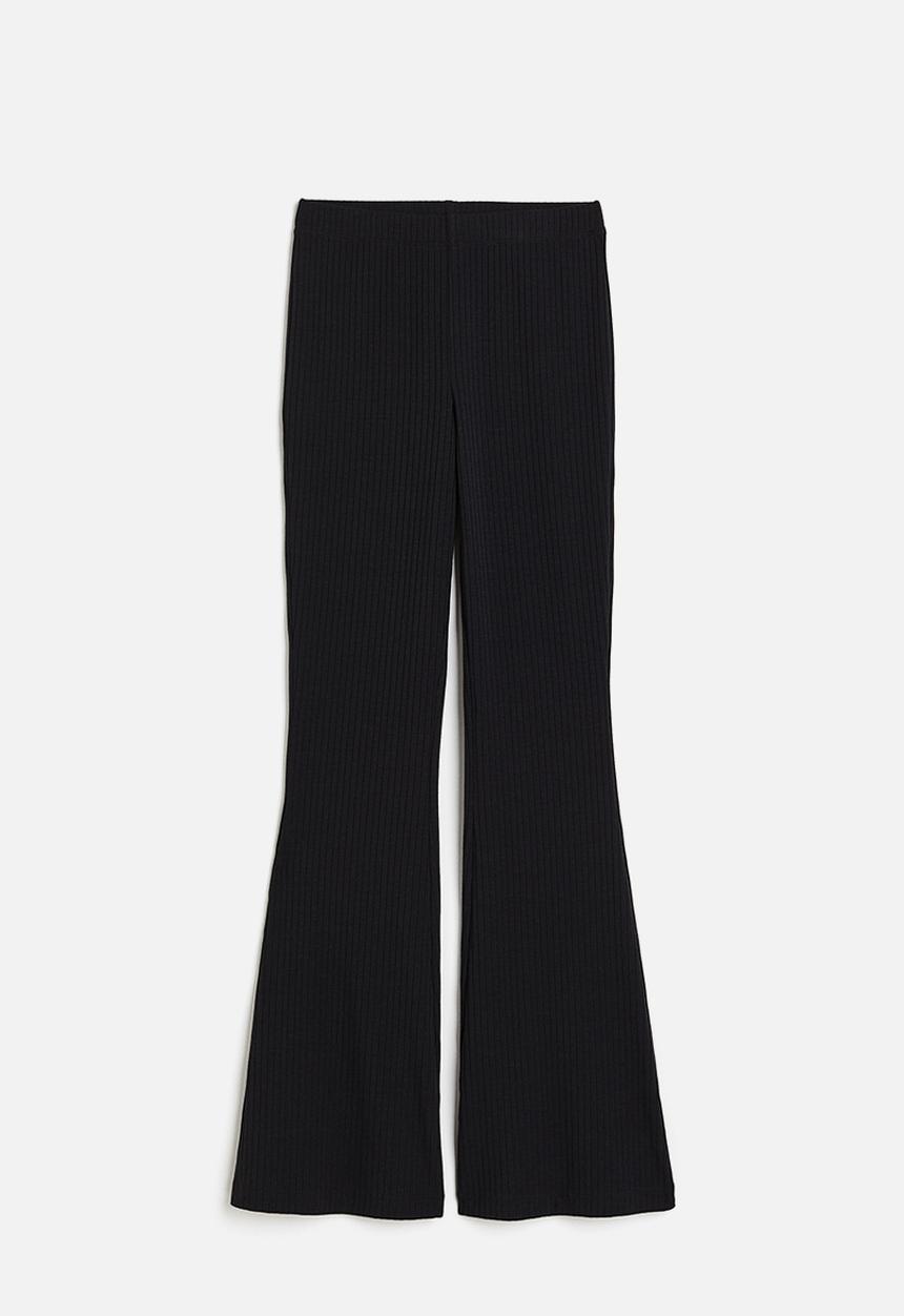 H&M - Flared trousers - black