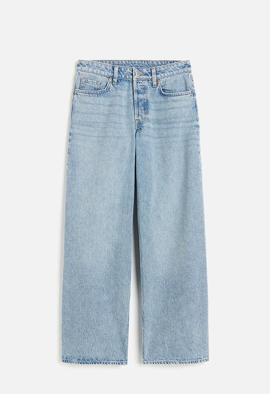 H&M - Curvy fit baggy low jeans - blue