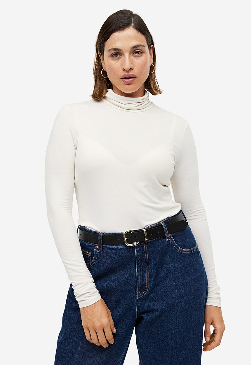 H&M - Polo-neck top - white