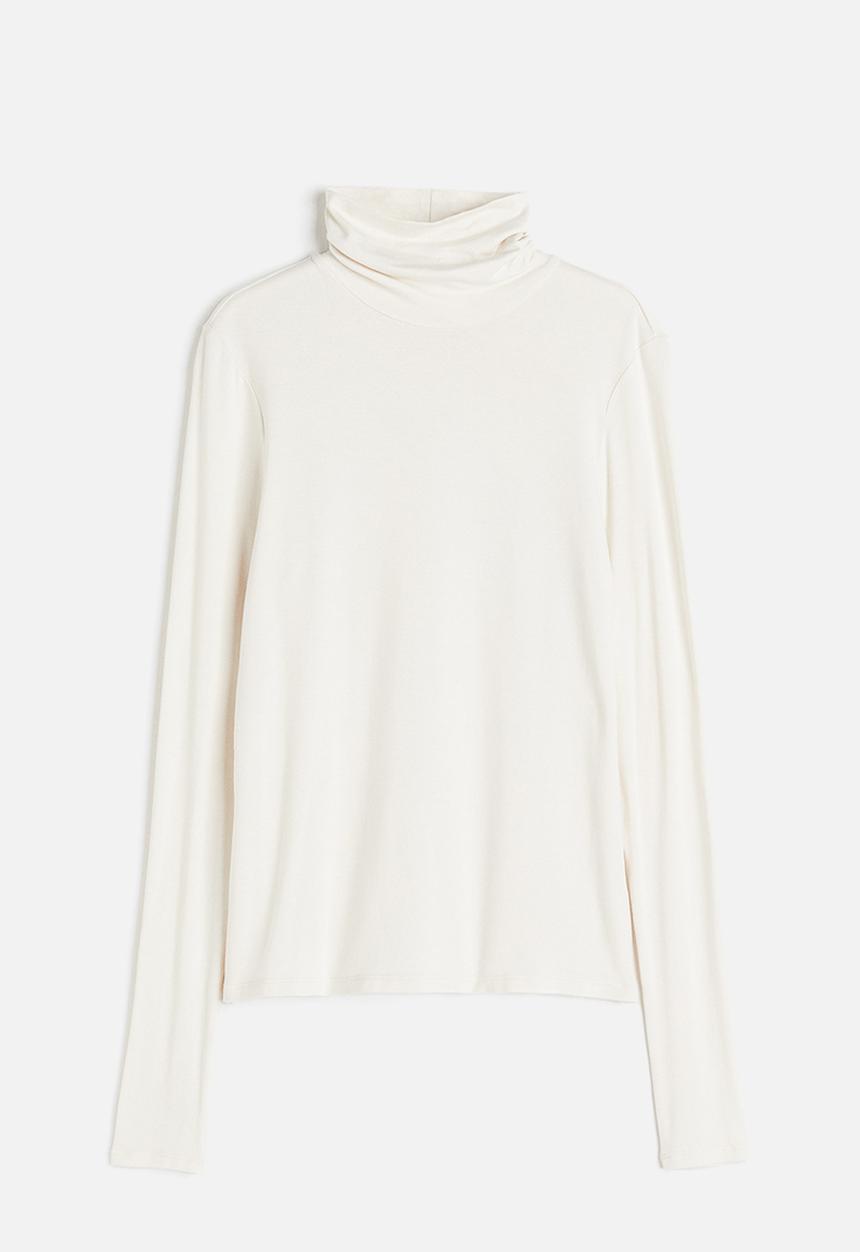 H&M - Polo-neck top - white