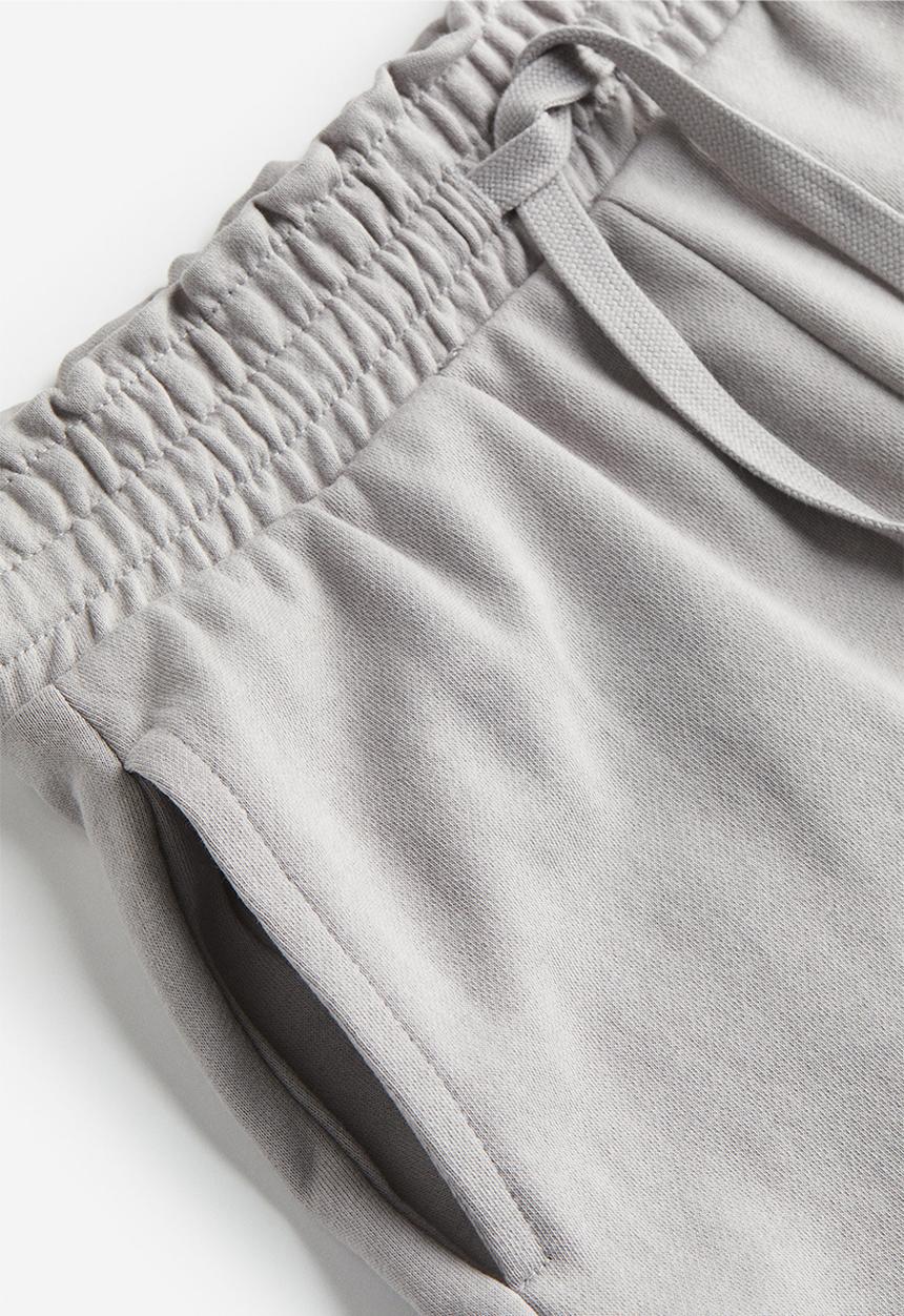 H&M - Paper bag sweatshirt shorts - grey