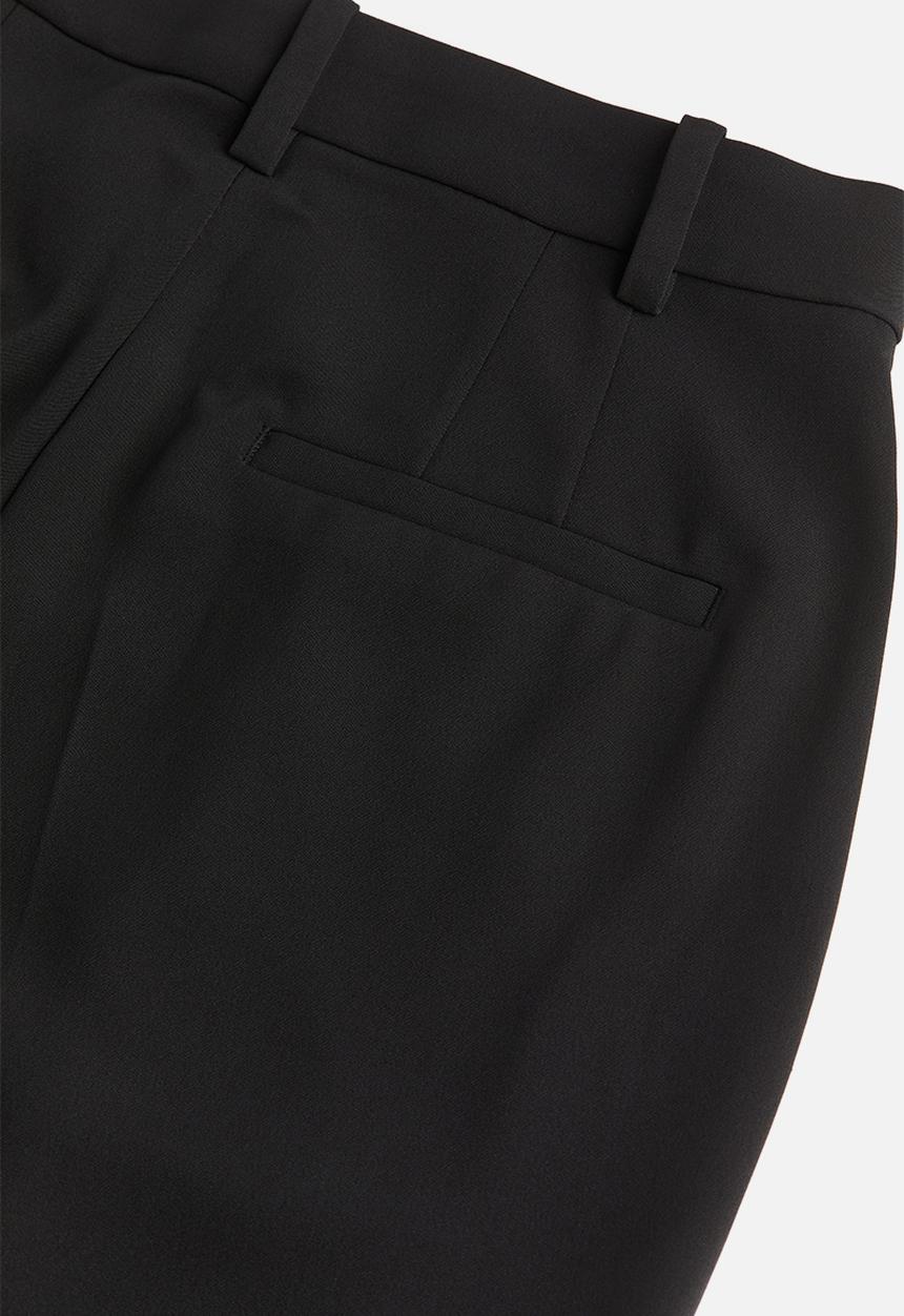 H&M - High-waisted tailored trousers - black