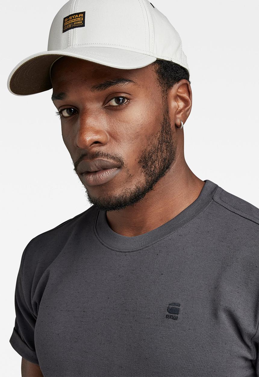 G-STAR - Lash r t short sleeve mirage pique r o - grey asphalt htr