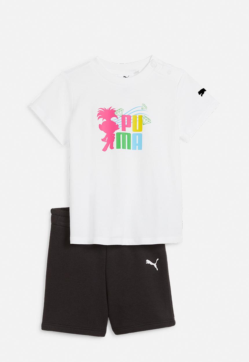 PUMA - Puma x trolls minicat tee & shorts set - puma white & black