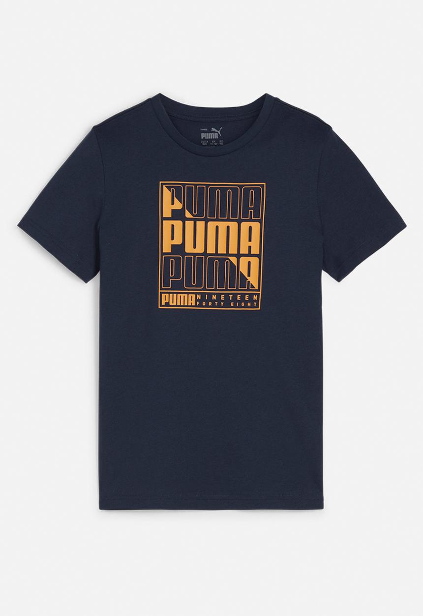 PUMA - Graphics puma wording tee b - club navy