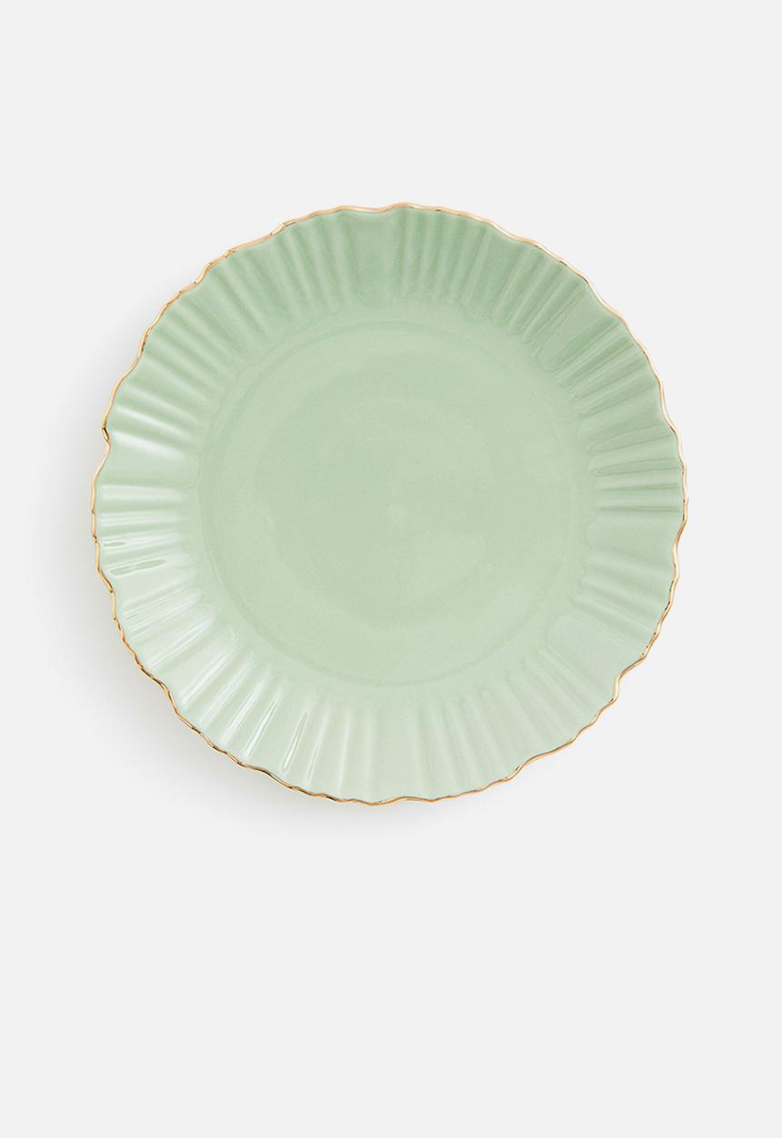 H&M - Porcelain plate - green
