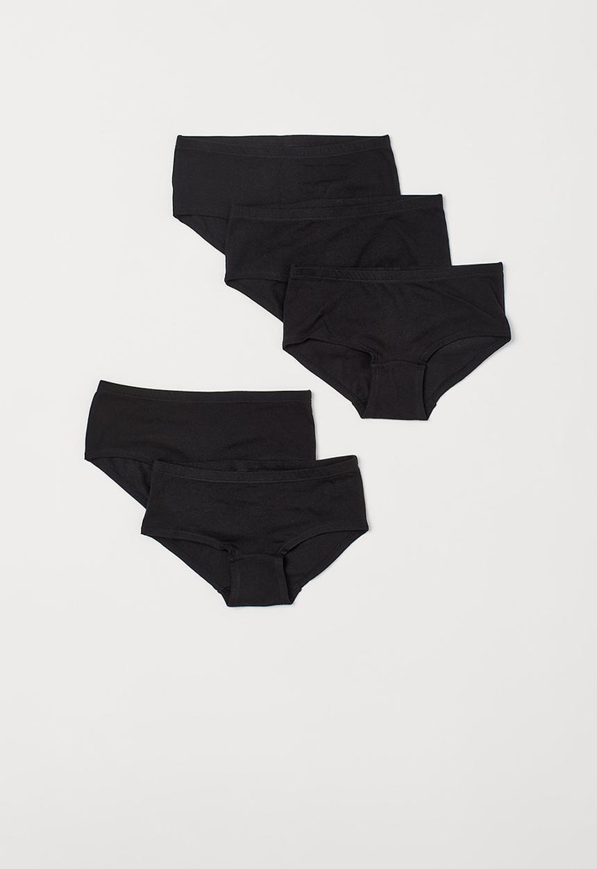 H&M - 5-Pack cotton briefs - black