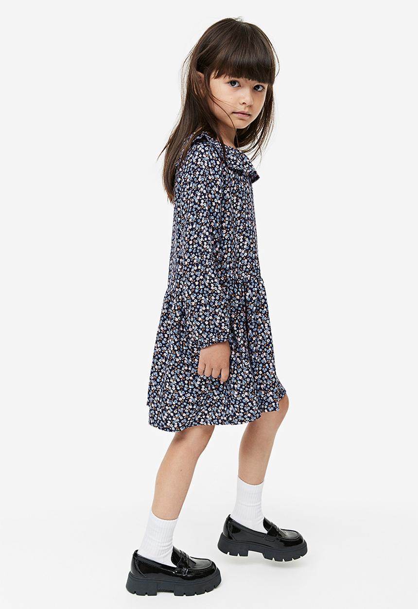 H&M - Flounce-trimmed dress - blue