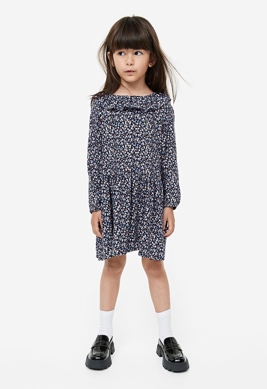 H&M - Flounce-trimmed dress - blue