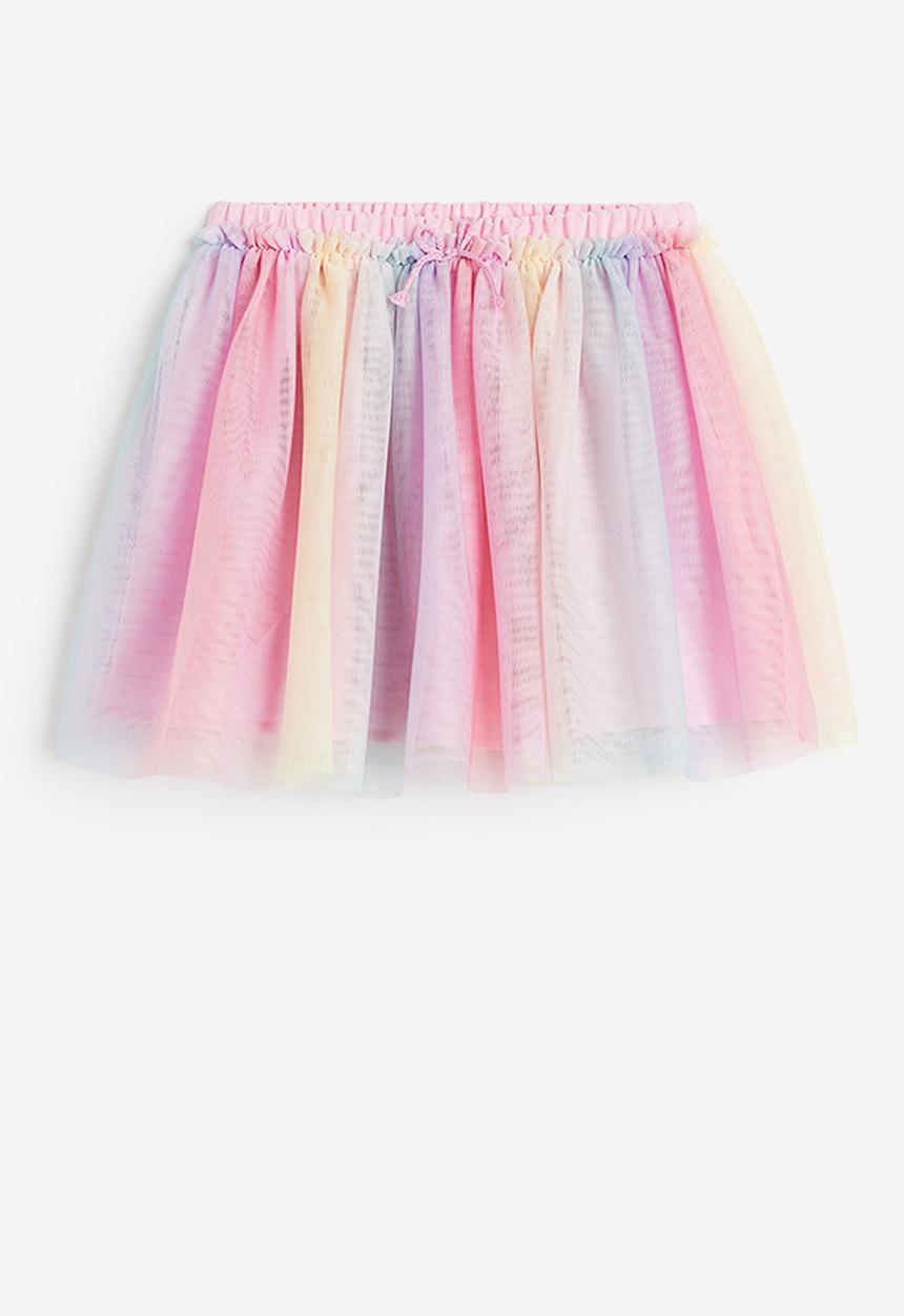 H&M - Glittery tulle skirt - light pink
