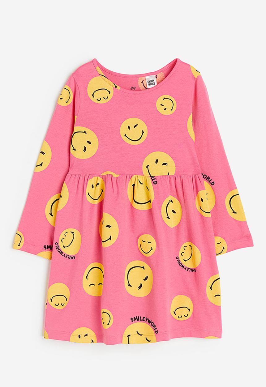 H&M - Patterned cotton dress - pink