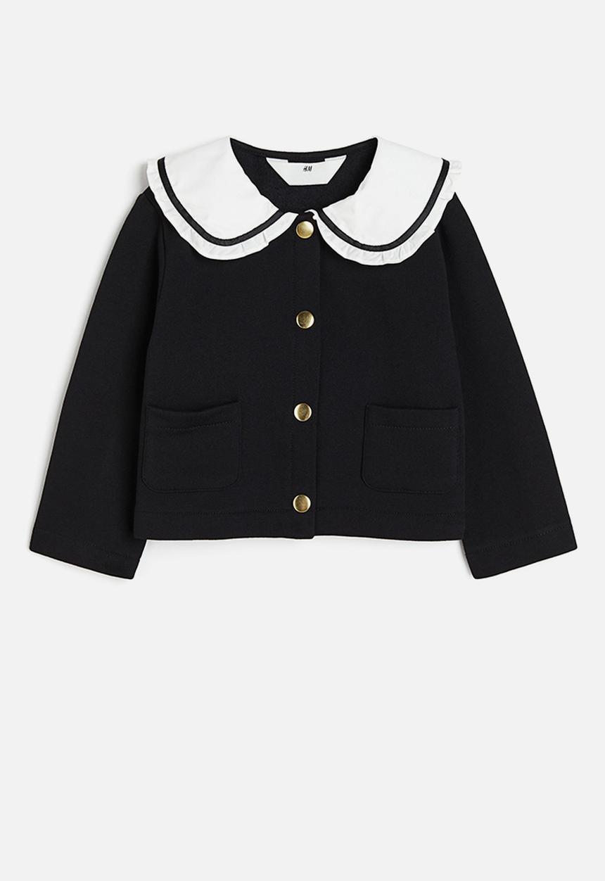 H&M - Collared cardigan - black